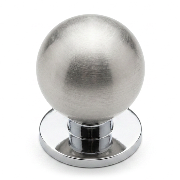Metal Style Pomolo per Mobili in Zama Nichel Satinato MOD. 240